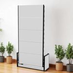 Wallbedking - Murphy Bed - Studio Vertical Wall bed - Fold Up - Space Saving Folding Bed Frame - Pull Down (90cm x 190cm)