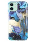 luolnh iPhone 11 Case,iPhone 11 Cover,Gold Glitter Sparkle Marble Design Shockproof Soft Silicone Bumper Cover Skin Phone Case for iPhone 11 6.1 inch(Royal Purple)