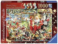 Ravensburger Limited Edition 2015 Santa's Final Preparations 1000 Piece Jigsaw Puzzle, [Amazon Exclusive]