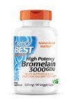 High Potency Bromelain 3000 GDU, 500mg - 90 vcaps