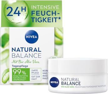 Nivea - Crema hidratante de día Nivea Natural Balance (50 ml), con aloe vera orgánico, aceite de jojoba y almendra, crema de día para piel normal y mixta