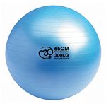 Fitness Mad Anti Burst Swiss Ball, 300 kg Load Tested Yoga Ball, 55 cm / 65 cm / 75 cm, Exercise Ball for Fitness, Pilates, Pregnancy & Core Workouts