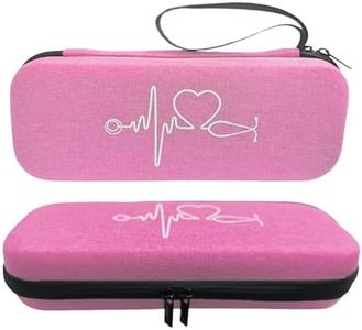 MEAILNI Stethoscope Storage Case for 3M Littmann Classic Diagnostic Stethoscope. Compatible with Littmann Cardiology Stethoscopes, The Perfect Accessory for Medical Students and Nurses(Pink)