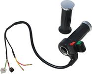 Hand Throttle Twist Grip Assembly Set for Electric Scooters (24V-96V, 350W-1000W) | Compatible with TaoTao, Daymak, Luyuan, Gio | Left and Right 2pcs | Ideal for 350W-1000W Scooters in 24V-96V Ranges