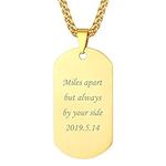 PROSTEEL Dog Tags Personalized for people Stainless Steel Custom Dog Tags for Men