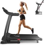 Folding Treadmill 15% Incline Levels, 2024 New Generation Walking Pad Running Machine, 1-16KM/H with 0-15% Auto Incline, Max Weight 150kg, 43 * 119cm Running Belt, 18 Professional Programs (Classic)