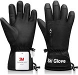 Odtmger Warm and Breathable Snow Gloves - Waterproof and Anti-Slip Ski Gloves for Boys & Girls, Men & Women