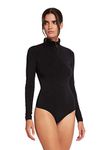 Wolford Women's Orlando String Body Bodysuit, Black, 12 (Size:L)