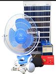 Mupkass Solar Home Lighting System - Fan, Mobile Charger, 2 LED,10 W Panel