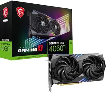 MSI GeForce RTX 4060 Ti Gaming X 8G Graphics Card - NVIDIA RTX 4060 Ti, 8 GB GDDR6 Memory, 18 Gbps, PCIe 4.0, Twin Frozr 9, RGB, DLSS3