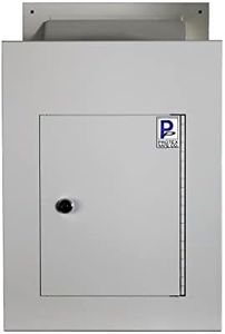 Protex WDC-160 Wall/Door Through Drop Box,for Keys, car remotes, Cash, Checks and envelopes, Metal Baffle, Pre-drilled mounting Holes,Double Steel Door, with Adjustable Chute