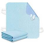 Bed Pads for Incontinence 2 Pack Bed Pads for Incontinence Washable Reusable Mattress Pad Waterproof with 4 Convenient Handles Bed Pads for Incontinence Person 36” × 34” Inch