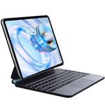 CHESONA iPad Air 11 inch Case with Keyboard 2024, Levitate Easy-Set Magnetic Stand with Touchpad for iPad Pro 11 (4th/3rd/2nd/1st), Auto-Sleep/Wake & 7-Color Backlit for iPad Air 5th/4th 10.9”, Black