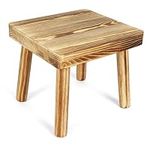 Belle Vous Small Wooden Plant Stool - 21.5cm/8.5 Inch Heavy Duty Step Stool - Bedroom/Kitchen Table Stand for House Plants, Flower Pots & Home Decor