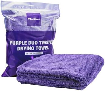 Maxshine - Car Drying Towel, Rinse Free Microfiber Towel for Car Detailing, 1200 GSM, Double Sided, Large Microfiber Towels for Car Drying, Plush Car Wash Towels (3, 24" x 36")