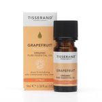 Tisserand Aromatherapy ,Grapefruit - Organic Essential Oil ,Massage Oil, Aromatherapy Oil , Skin Oil, Oil For Diffuser ,100% Pure Essential Oil -9ml