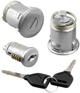 Hulyxayfave Ignition Cylinder and Door Lock Cylinder Kit Fit for Freightliner Coronado M2 Columbia Century Cascadia 2004-2015, with Keys, Replacement A22-57157-000 W22-00056-000