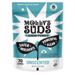 Molly's Suds Original Laundry Detergent Powder - Natural Washing Powder, Earth Derived Powder Detergent - Non-Liquid & Organic Washing Detergent, Sensitive Skin Laundry Detergent - 70 Loads, Unscented