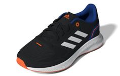 adidas Unisex-Baby Run Falcon 2.0, Carbon/White/Impact Orange, 5