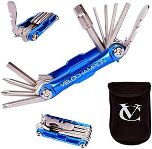 VeloChampion 14 in 1 Blue Multifunctional Bike Repair Cycling Multitool with Storage Case. Compact, Portable and Built to Last