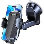 Blukar Car Phone Holder, Adjustable Car Phone Mount Cradle 360° Rotation - Upgraded Strong Sticky Gel Pad-One Button Release for up to 6.7'' Phones