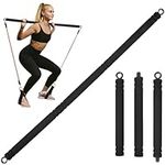 Topfinder Resistance Band Bar, Portable Pilates Bar Multi Home Gym Equipment Fitness Bands Workout Bar (Resistance Band Bar)