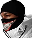 Eikuni Balaclava Face Mask Men Women for Winter Cold Weather Ski Cycling Ski Hunting (Teeth White Red Lip Smile)