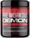 Pre Workout Demon - Advanced Pre-Workout Energy Powder with Creatine, Caffeine, Beta-Alanine & Glutamine, Berry Blast, 360g - 40 Servings