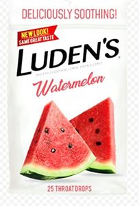 Luden's Soothing Throat Drops, Watermelon, 25 ct (Pack of 1)
