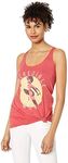 Disney Women's Officially Licensed Incredible Mom Junior's Racerback Tank, Red//Officially Licensed Incredible Mom Circle Junior's Racerback Tank, Medium