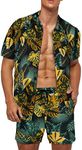 Men's 2 Piece Flower Shirt Hawaiian