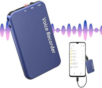 Vormooi 64GB Digtial Voice Recorder with Playback, 1536kbps Blue Voice Activated Recorder with Powerful 2159 DSP Noise Reduction, Metal Tape Recorder for Your Personal Study Record