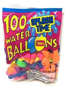 100 pcs Assorted Water Balloon with Filler in Poly Bag