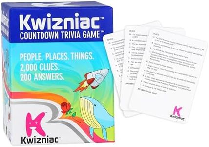 Kwizniac by Continuum Games, Trivia Countdown Card Game, 10 Clues in Decreasing Order of Difficulty