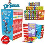 Dr Seuss Classic 20 Books Gift Set (Kids Wonderful World Read at Home Collection) Titles include - The Cat in the Hat, Green Eggs and Ham, Oh The Places you'll Go, One Fish Two Fish Red Fish Blue Fish, Hop on Pop, Dr. Seuss ABC, Ten Apples Up On Top and More.