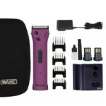 Wahl Canada Arco Purple with Paws, Professional Clipper With Continuous Cordless Operation, Astonishing Cutting Power, Exceptionally Light-Weight and Quiet with 5 Position Adjustable Blade, Cool Running Blades and Cool Bodied Clipper, Resist’s Rust and Corrosion - Model 59156