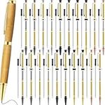 Colarr 20 Pcs 7mm Slimline Pen Kit with Refill Wood Turning Twist Pen Kit Lathe Turning Supplies for DIY Copper Pen Making Friend Teacher Students Gifts(Assorted Color, 20 Sets)