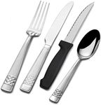 Pfaltzgraff 5243288 Carlisle 16-Piece Flatware Set, Silver