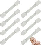 Baby Proofing Strap Locks - 8PK Baby Houdini Child Safety Locks for Cabinets, Drawers, Fridge, Stove, Dishwasher, Toilet and MORE! Includes Spare 3M Tape