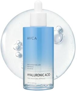 AVCA Moisture Hyaluronic Acid Serum 100ml – Deep Hydrating Face Serum for Dry Skin with 8-Type HA, Panthenol & Deep Sea Water for Lightweight, Non-Sticky Moisture