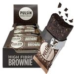 Pulsin - Peanut Choc Chip High Fibre Brownie - 18 x 35g - 5.8g Fibre, 4.7g Protein, 154 Kcals Per Serving - Gluten Free, Palm Oil Free & Dairy Free Bars