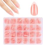 JSRQT 360 Pieces Nude French Tip Fa