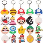 20 PCS Cartoon Mini Character Keychains, Cartoon Keychain Party Bag Gift Supplies, Cartoon Mini Character Party Set Backpack School Bag Birthday Party Supplies, Animation Theme Party Keychain