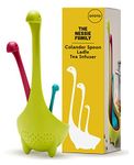 Nessie Ladle by OTOTO - Soup Ladle, Ladle Spoon, Funny Kitchen Gadgets, Loch Ness Design, Cooking Gifts, Serving Tongs (Pack of 3 - Nessie Family)