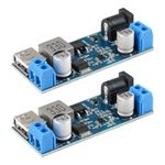 24V / 12V to 5V 5A Power Buck Converter DC-DC Power Down Module Power Supply Board Video Converter Board Synchronous Rectification Wide Compatibility Efficient Power Conversion（2 Pack）