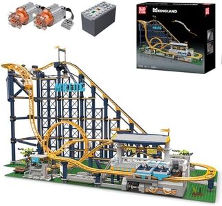 Mould King Roller Coaster Building Kit, Amusement Park Funfair Track Construction Blocks Toys with Motors, Ideal Gift Toy for Adult/Kids Age 8+ (3238 Pieces)