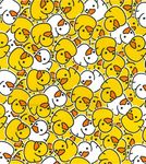 Printed Polycotton Craft Fabric Material - Rubber Ducks, 1Mtr 110cmx100cm