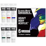Liquitex Professional Heavy Body Acrylic Paint Set, Classic 6