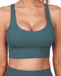 Grace Form Sports Bras for Women Full Support, Strappy Padded Yoga Running Workout Bra for Women, Brassiere Sport Femme