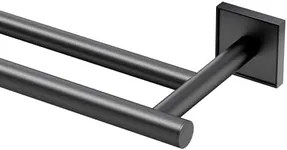 Gatco 5614MX Mode Double Towel Bar, 24 Inch, Matte Black